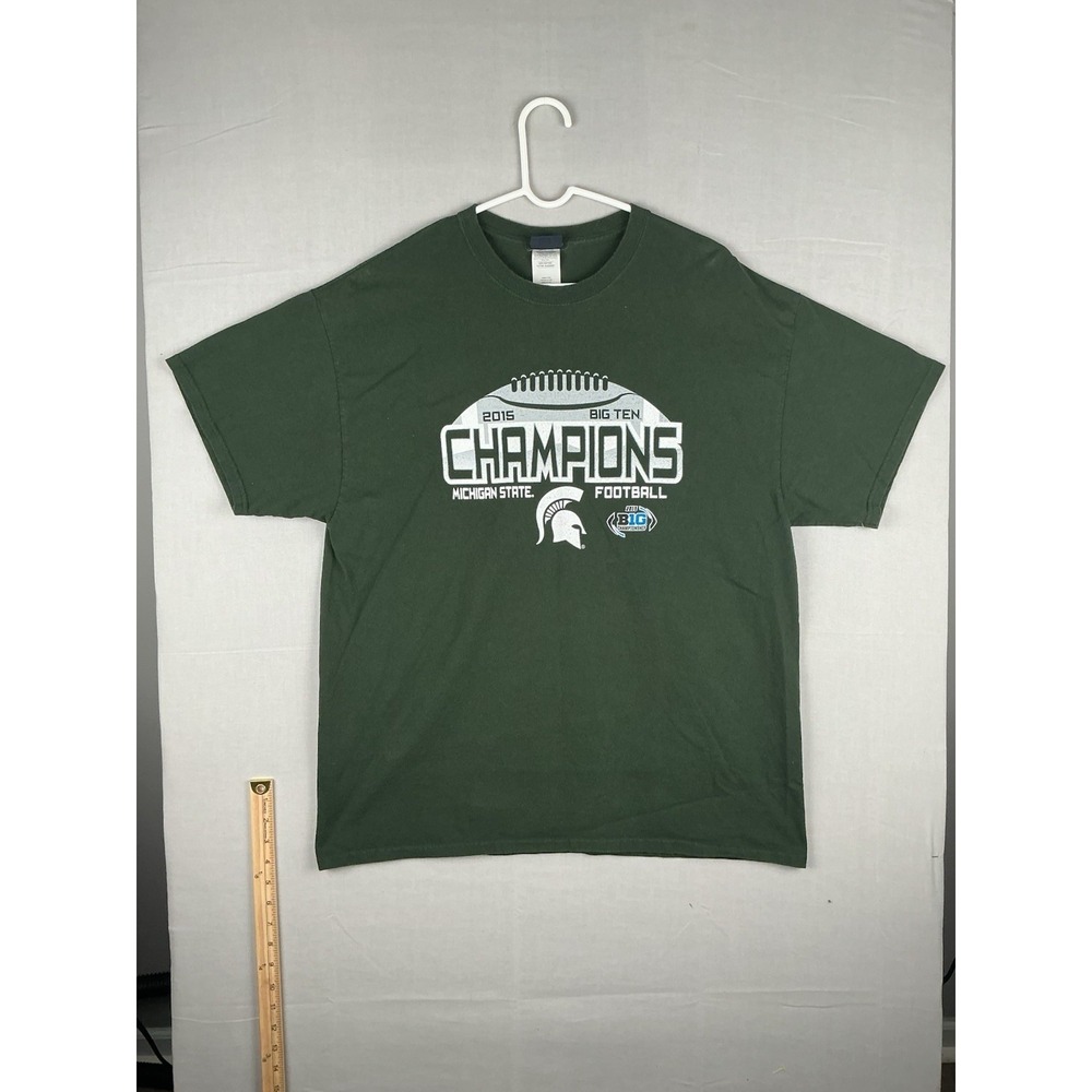 Michigan State Spartans 2015 Big Ten Champions T Shirt Green XL NCAA